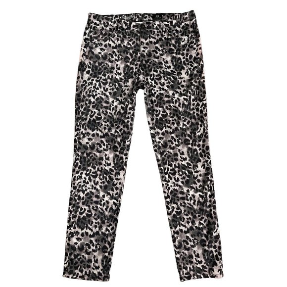 AG Adriano Goldschmied Prima Ankle Cigarette Leopard Stretch Jeans 31R $188 NWOT - Picture 4 of 14